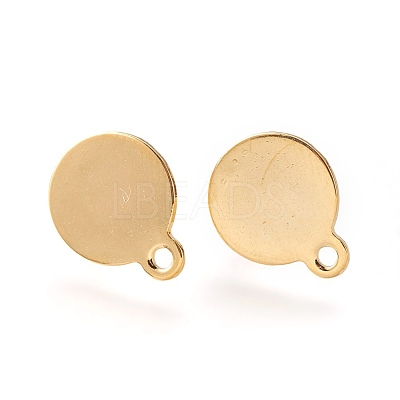 304 Stainless Steel Stud Earring Findings STAS-P221-27G-1