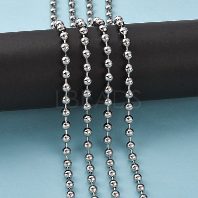 Tarnish Resistant 304 Stainless Steel Ball Chains CHS-A002B-6.0mm-1