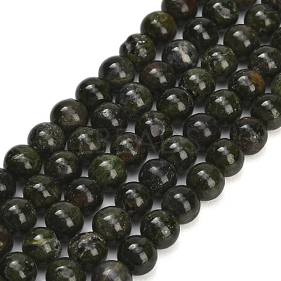 Natural Green Diopside Beads Strands GG-CBA993B-A01-6mm-1