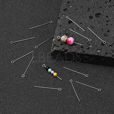 Tarnish Resistant 304 Stainless Steel Eye Pin STAS-E013-0.6x30mm-1