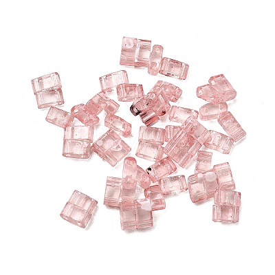 2-Hole Transparent Glass Seed Beads SEED-S023-30B-30-1