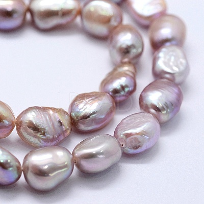 Natural Cultured Freshwater Pearl Beads Strands PEAR-K004-02C-1