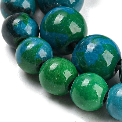 Synthetic Chrysocolla Beads Strands X-G-L529-B01-4mm-1