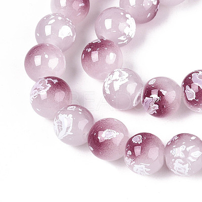 Baking Paint Glass Beads X1-DGLA-N015-10mm-05-1