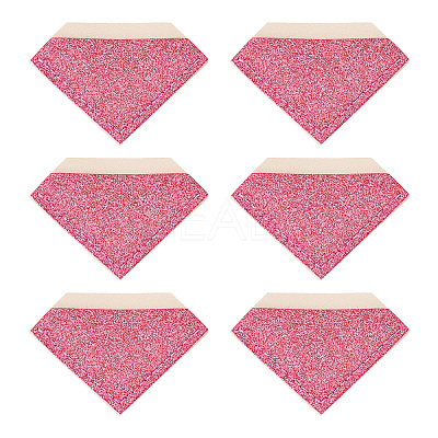 Glitter Imitation Leather Book Corner Protectors AJEW-TAC0038-03C-1