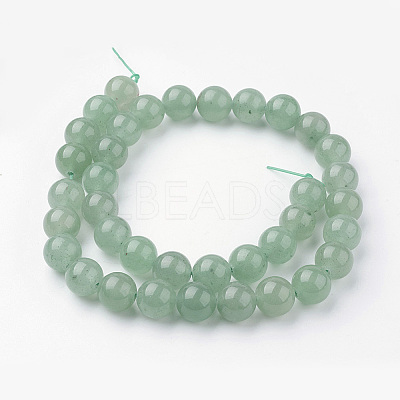 Natural Green Aventurine Bead Strands G-G735-63-10mm-1