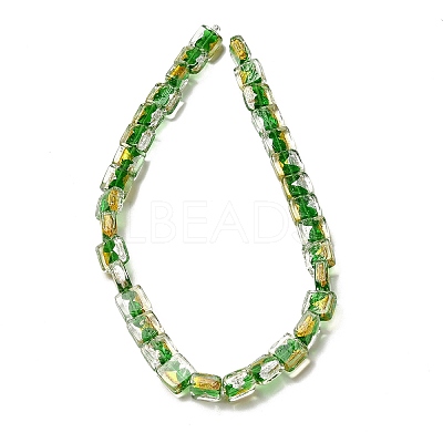 Handmade Gold Foil and Silver Foil Lampwork Beads FOIL-C001-01A-03-1