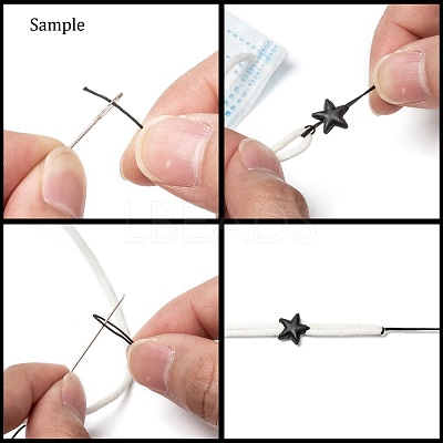 Star PVC Plastic Cord Lock for Mouth Cover X-KY-D013-01A-1