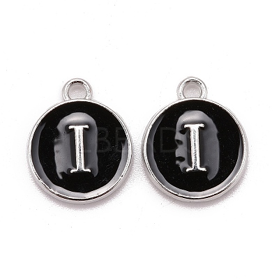 Platinum Plated Alloy Charms LS-ENAM-S118-02I-P-1