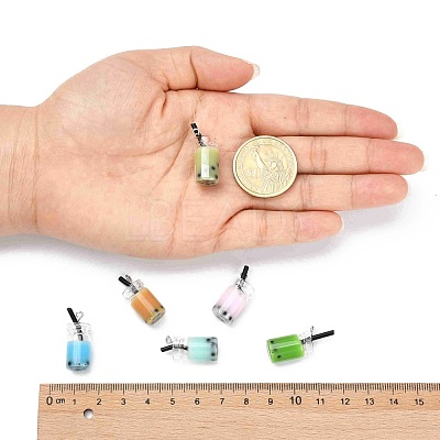 Glass Bottle Pendants X-CRES-N017-03-M-1