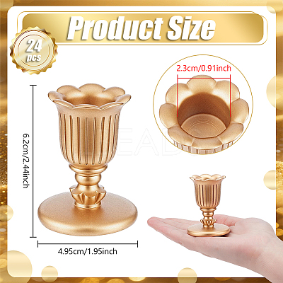 24Pcs Resin Candle Holder AJEW-WA0003-83-1