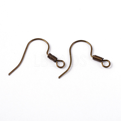 Brass Earring Hooks KK-Q363-AB-NF-1