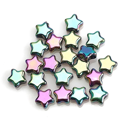 Electroplate Transparent Glass Beads LS-GLAA-WH0033-128B-02-1