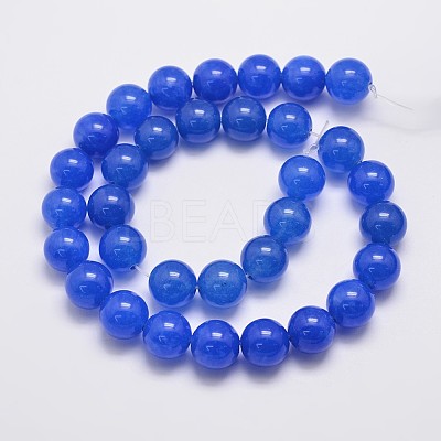 Natural & Dyed Malaysia Jade Bead Strands G-A146-12mm-A21-1