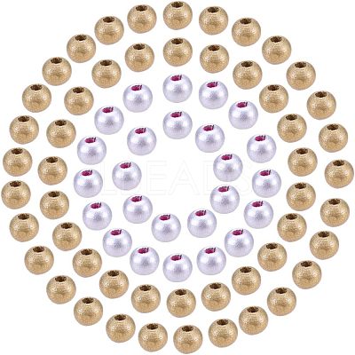 Spray Painted Natural Wood Beads WOOD-NB0001-18-1