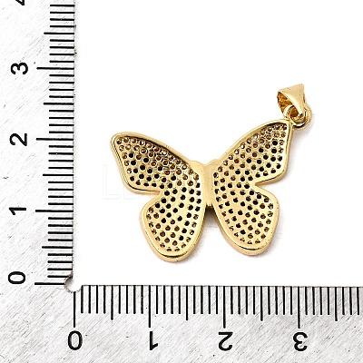 Brass Micro Pave Cubic Zirconia Pendants KK-I360-023G-02-1-1
