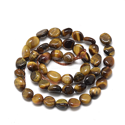 Natural Tiger Eye Beads Strands X-G-R445-8x10-05-1