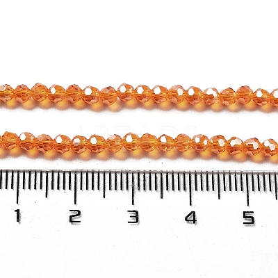 Electroplate Transparent Glass Beads Strands EGLA-A035-T3mm-A05-1