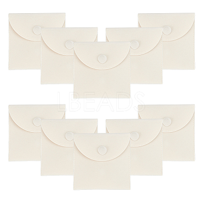 Square Velvet Jewelry Package Bags ABAG-WH0035-055C-03-1
