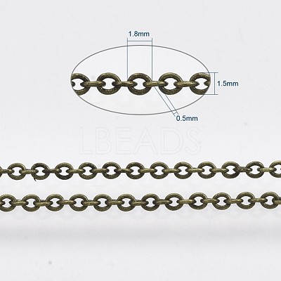 Brass Cable Chains CHC-034Y-AB-NR-1