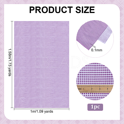 Tartan Cotton Fiber Fabric DIY-WH0504-685C-1