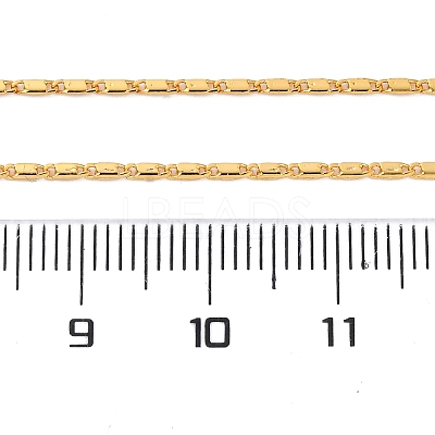 Long-Lasting Plated Brass Link Chain Necklaces NJEW-K112-14G-NF-1