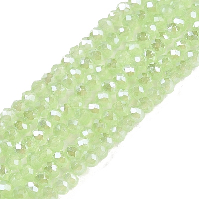 Electroplate Glass Beads Strands EGLA-A044-J1mm-A08-1