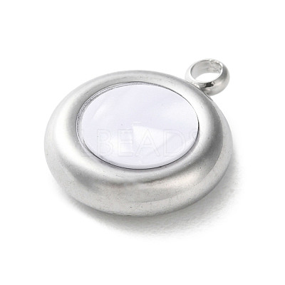 304 Stainless Steel Acrylic Pendants STAS-M091-02A-P-1