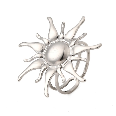304 Stainless Steel Cuff Open Rings LS-RJEW-S650-01B-P-1