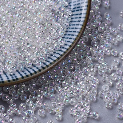 Eco-Friendly Transparent Acrylic Beads PL730-2-1
