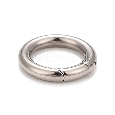 Non-Tarnish 304 Stainless Steel Spring Gate Rings STAS-M296-01P-D-1