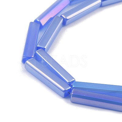 Electroplate Glass Beads Strands EGLA-Q128-11A-AB05-1