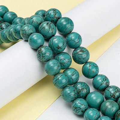 Natural Howlite Beads Strands G-C180-10-1
