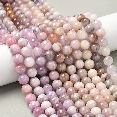Natural Kunzite Beads Strands G-L478-11-10mm-01-1