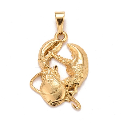 Ion Plating(IP) 304 Stainless Steel Pendants STAS-D165-14G-08-1