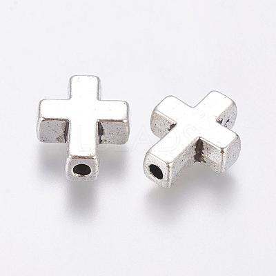 Tibetan Style Alloy Beads TIBEB-A134914-AS-LF-1