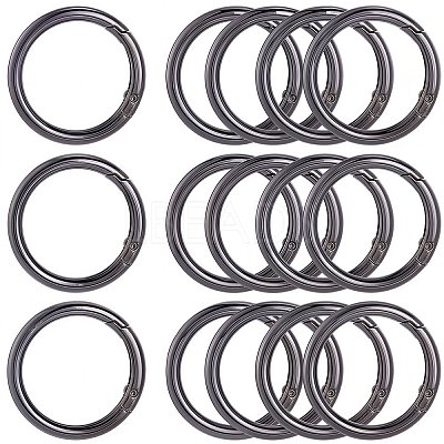 10Pcs Alloy Spring Gate Rings FIND-SP0001-38B-1