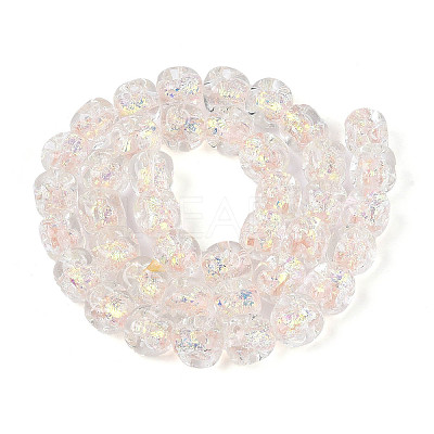 Handmade Foil Lampwork Beads Strands FOIL-T008-04A-1