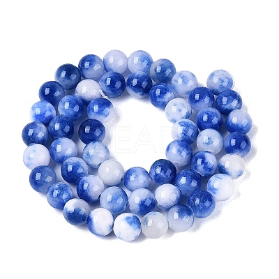 Natural Dyed Persian Jade Beads Strands G-Q609-8mm-01-1