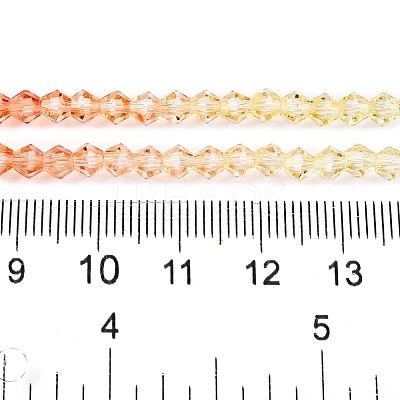 Gradient Color Baking Paint Glass Bead Strands X1-DGLA-A039-T2mm-A013-1