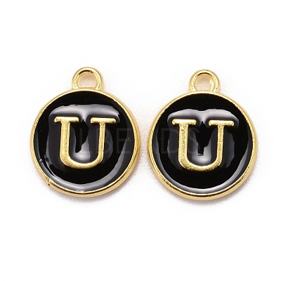 Golden Plated Alloy Charms X-ENAM-S118-02U-1