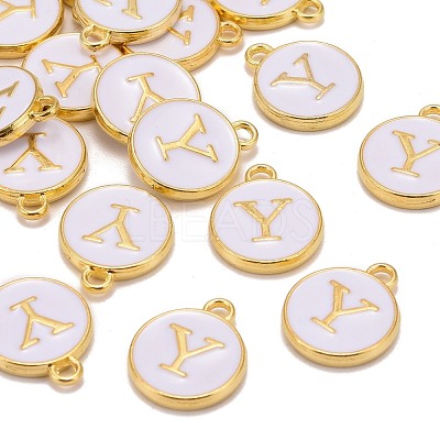 Golden Plated Alloy Charms X-ENAM-S118-01Y-1
