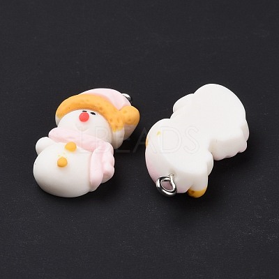 Opaque Resin Pendants RESI-G028-01P-1