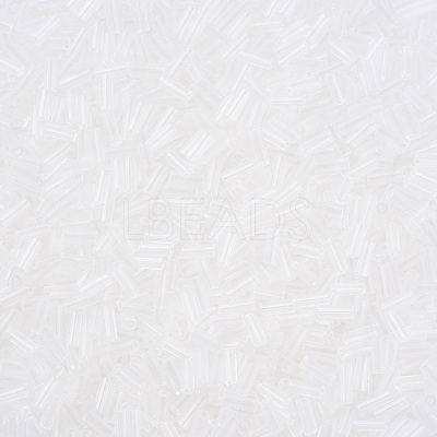 Transparent Glass Bugle Beads SEED-N005-001-C16-1