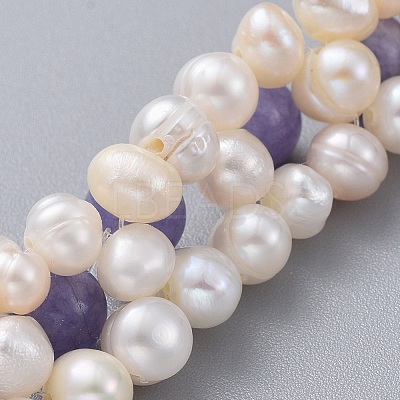 Natural Quartz(Dyed) Beads Bracelets BJEW-JB04604-05-1