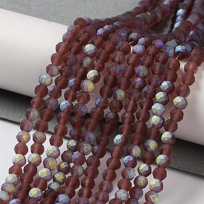 Imitation Jade Glass Beads Strands EGLA-A034-T3mm-MB13-1