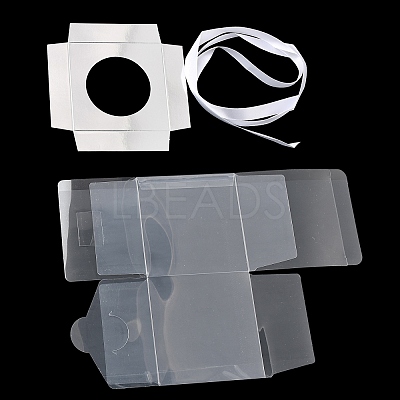 Transparent PET Cupcake Packing Boxes with Paper Base PL-CBA0AB9-01A-1