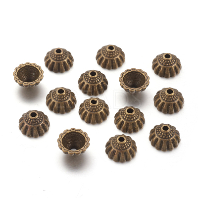 Tibetan Style Alloy Bead Caps MLF9305Y-NF-1