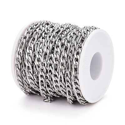 Tarnish Resistant 304 Stainless Steel Figaro Chain CHS-M003-12P-A-1