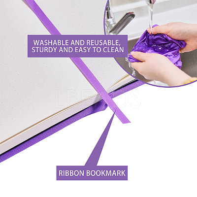 Elastic Cloth Book Cover AJEW-WH0696-009F-1